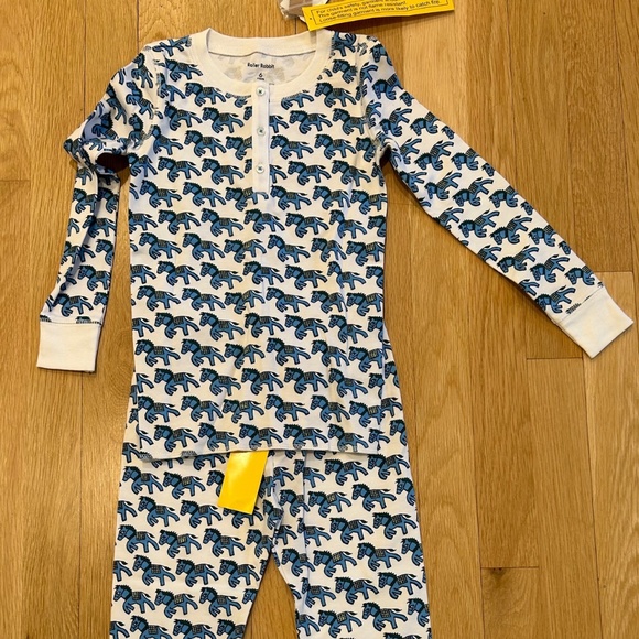 NWT ROLLER RABBIT SIZE 6 BLUE HORSE PAJAMAS - Picture 1 of 1